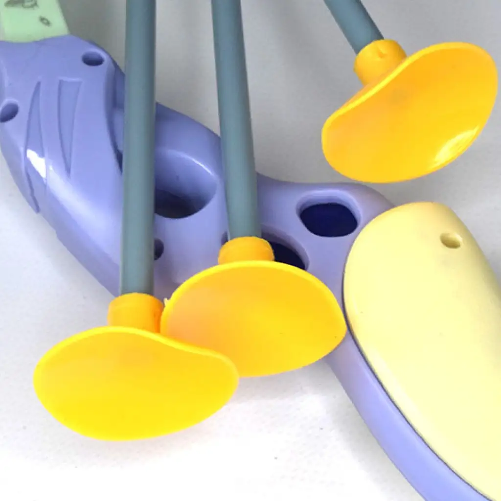 Pasztell zöld és lila íj szett tapadókorongos nyílvesszőkkel 83cm kép 4