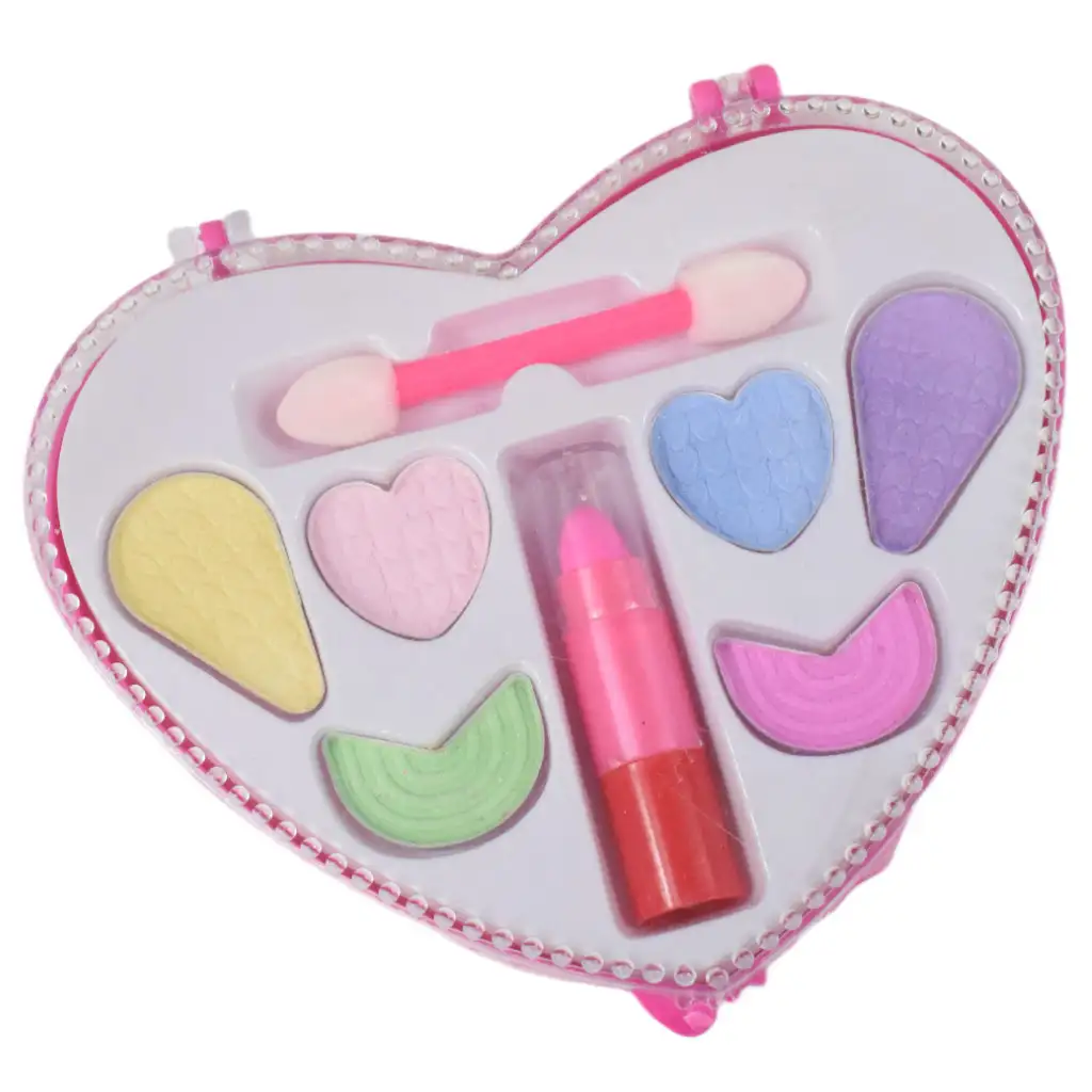 Fashion Girl: Szőke hajú fésülhető és fodrászolható babafej sminkpalettával és kiegészítőkkel 21cm kép 5