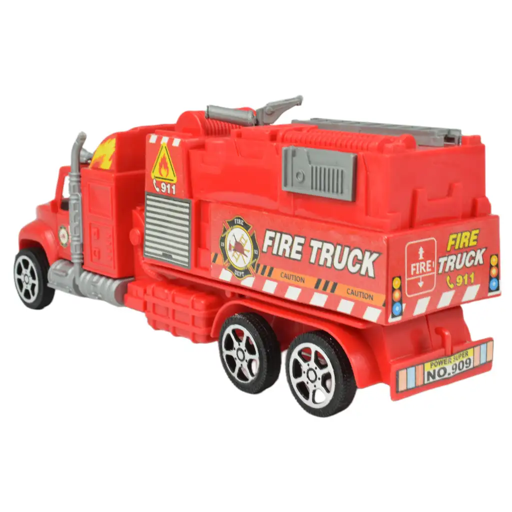 Fire Truck: Lendkerekes tűzoltósági kamion kétféle változatban 26cm kép 8