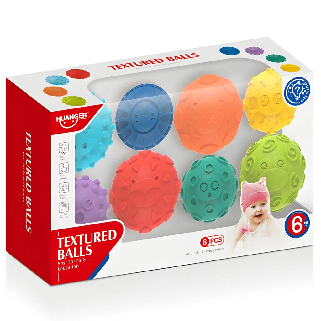 Touchball: Tapintás fejlesztő 8db-os labda szett kép 3