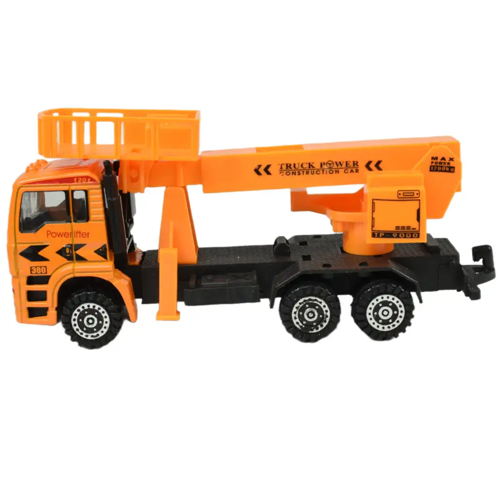 Truck: Fém építőipari járművek többféle változatban 19cm kép 6