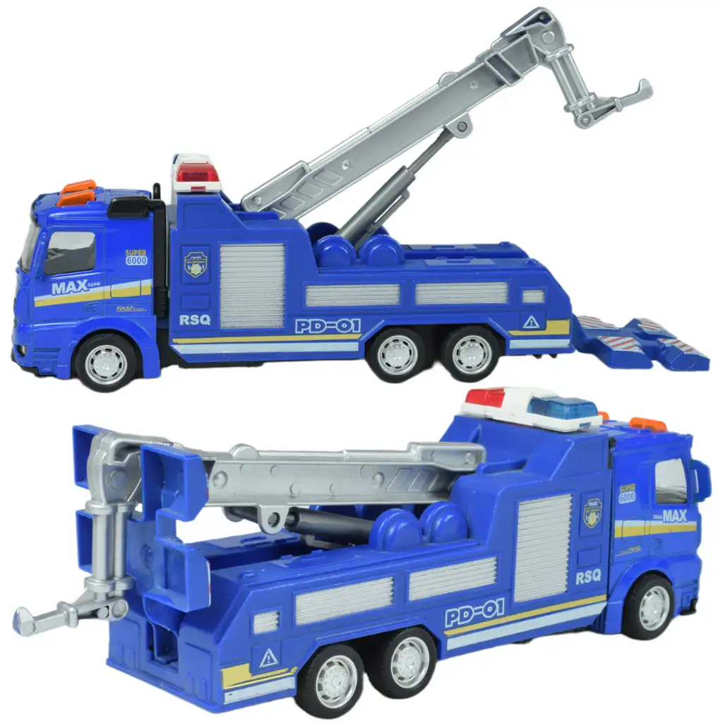 Police Cars: Lendkerekes rendőrségi kamion többféle változatban 19cm kép 7