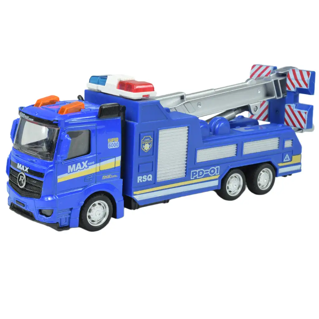 Police Cars: Lendkerekes rendőrségi kamion többféle változatban 19cm kép 6