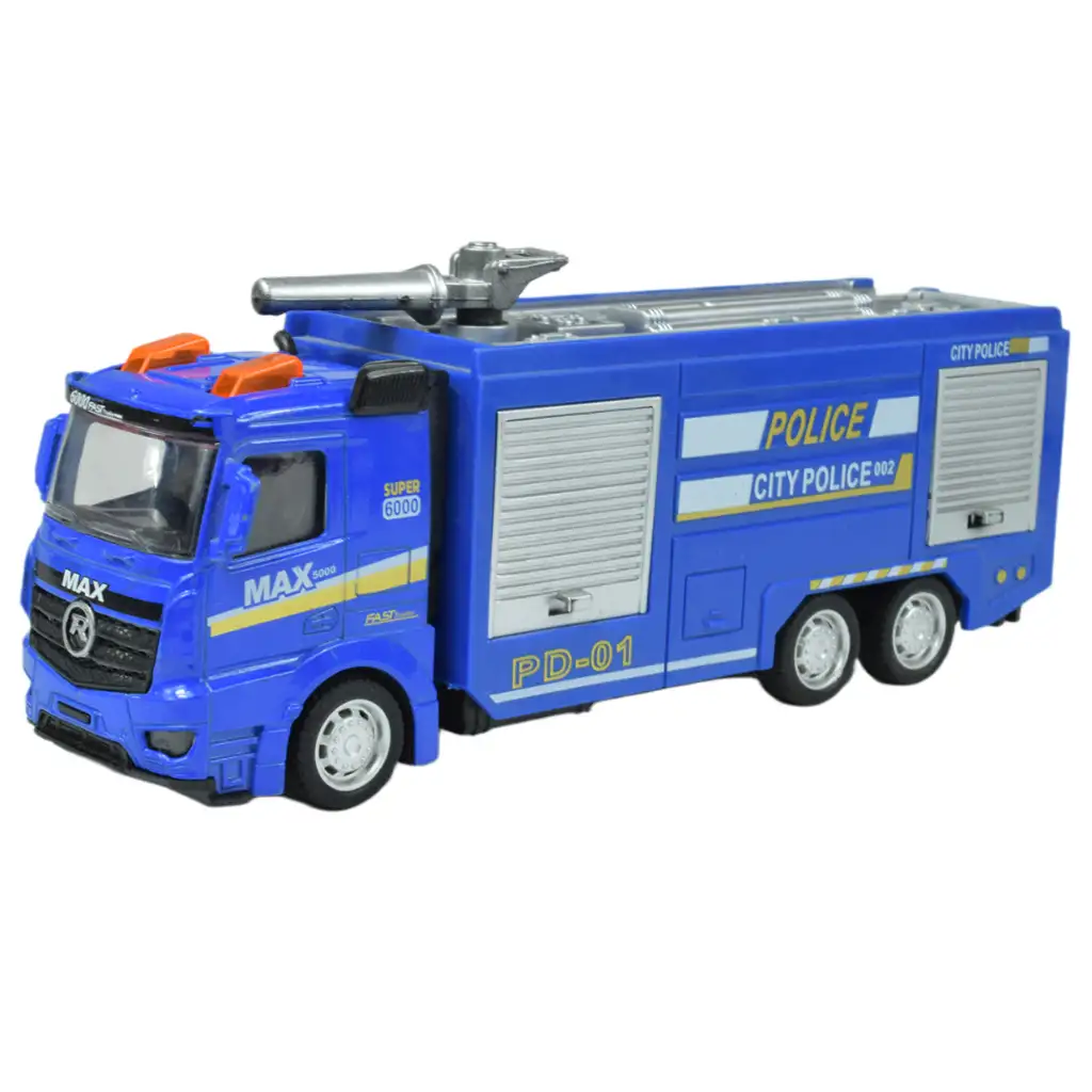 Police Cars: Lendkerekes rendőrségi kamion többféle változatban 19cm kép 2