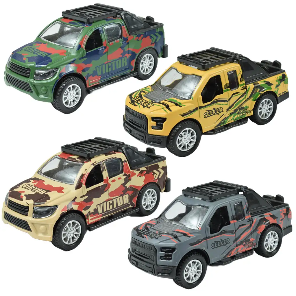 Fast Racer: Lendkerekes PickUp terepjáró többféle változatban 11cm