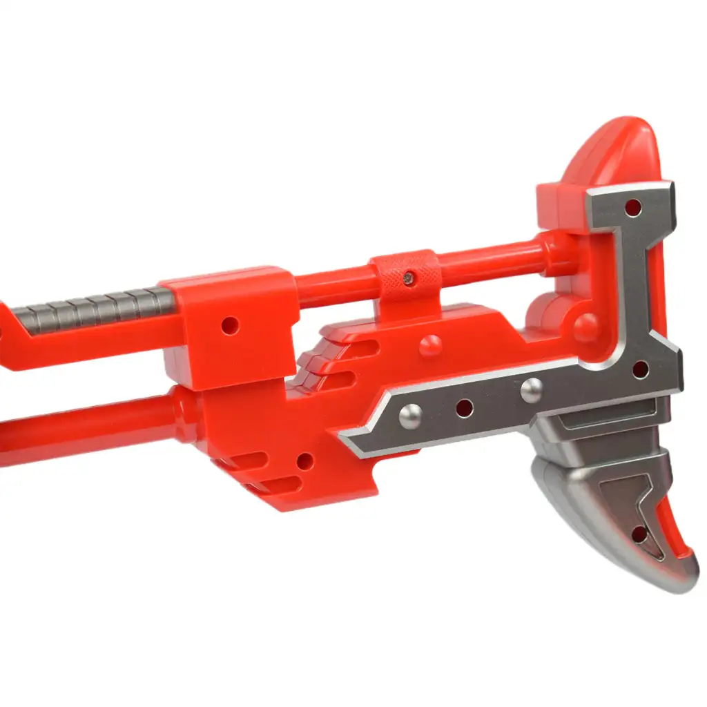 Flames Storm: Elektromos piros óriás szivacslövő fegyver fénnyel, forgótárral és tölténnyel 73cm kép 5