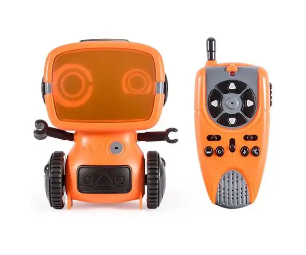 RC interaktív TalkBot robot walkie-talkie üzemóddal narancssárga színben 2,4GHz kép 10