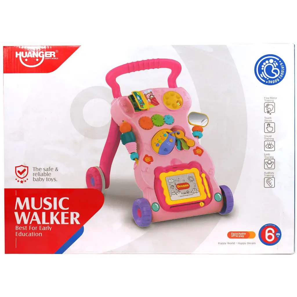 Happy World: Rózsaszín készségfejlesztő járássegítő kép 5