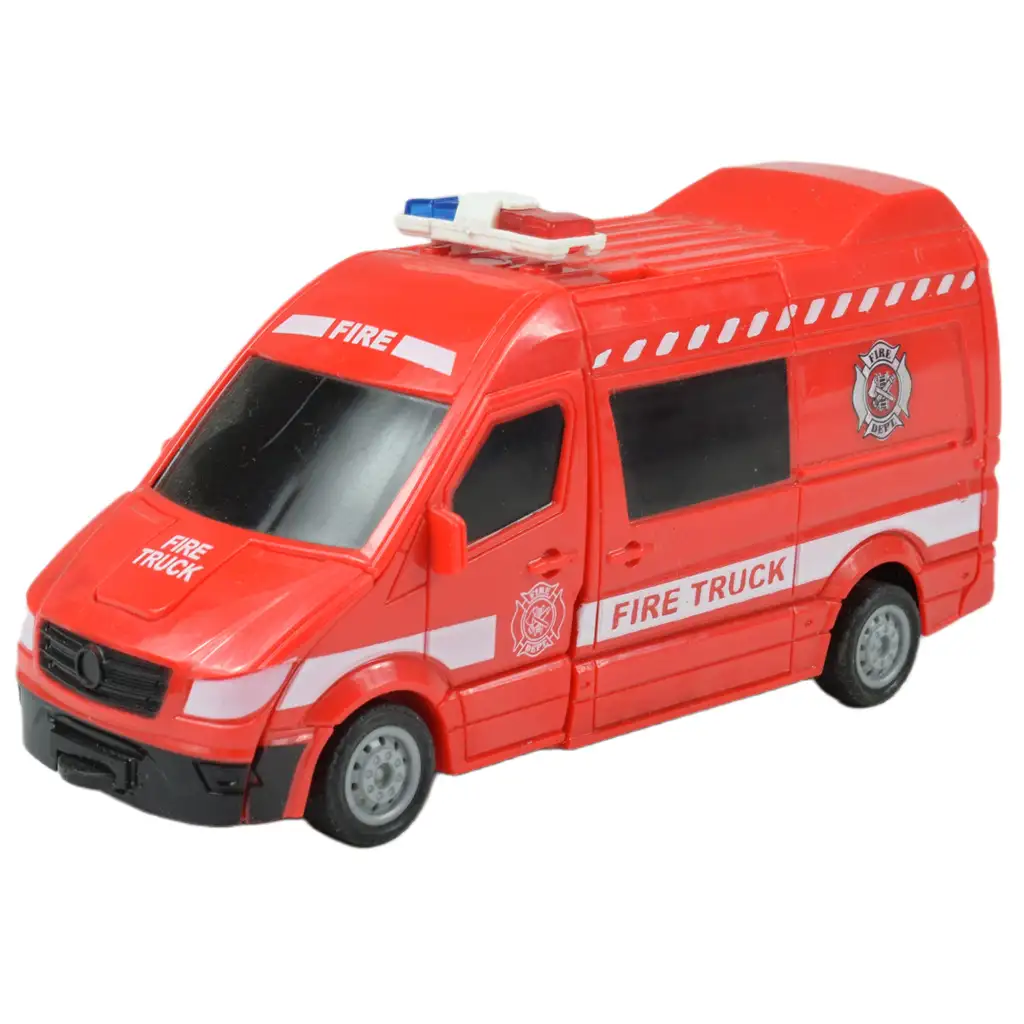 Ambulance: Robottá alakuló mentőautó kétféle változatban 13cm kép 6