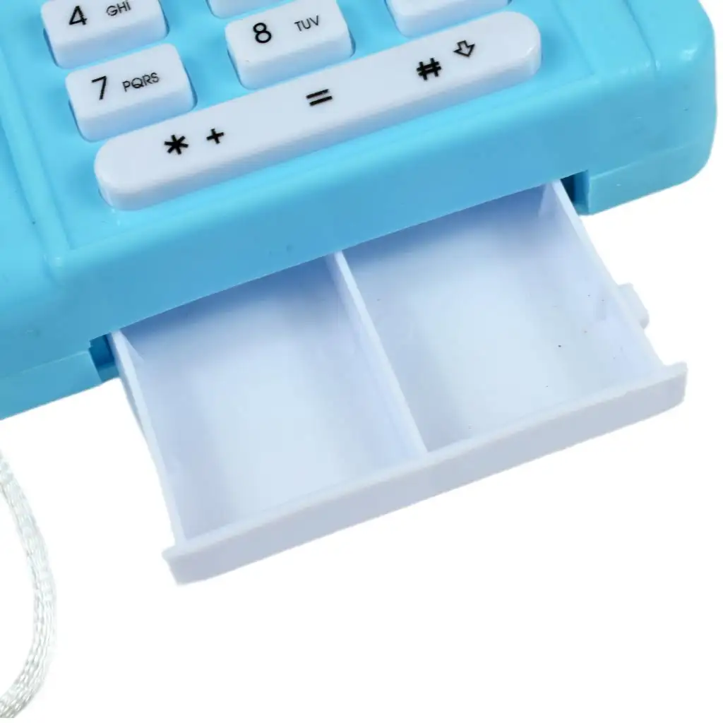 Happy Shopping: Pénztárgép nyitható kasszával kétféle változatban 12,5cm kép 3