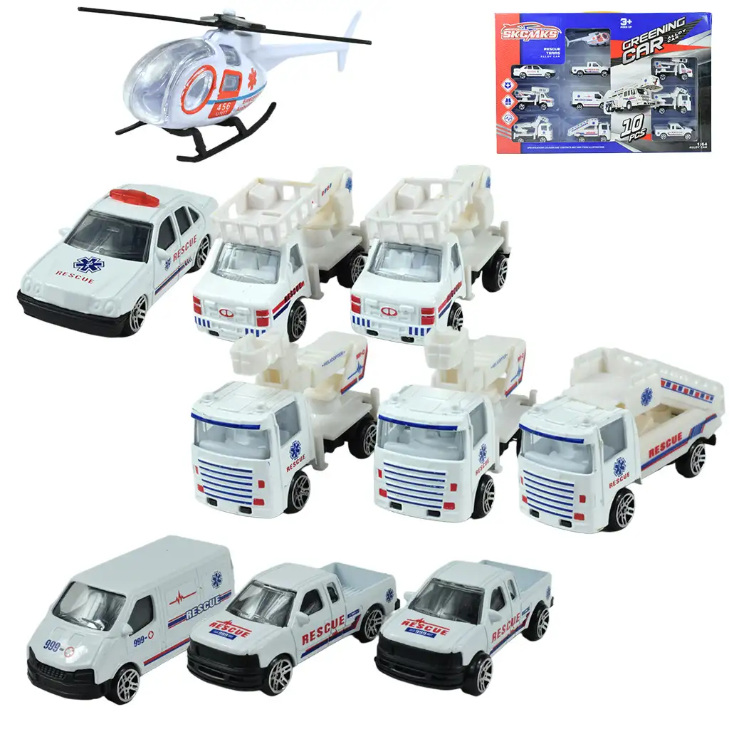 Rescue Teams: 10 db-os mentőcsapat járműszett kép 2