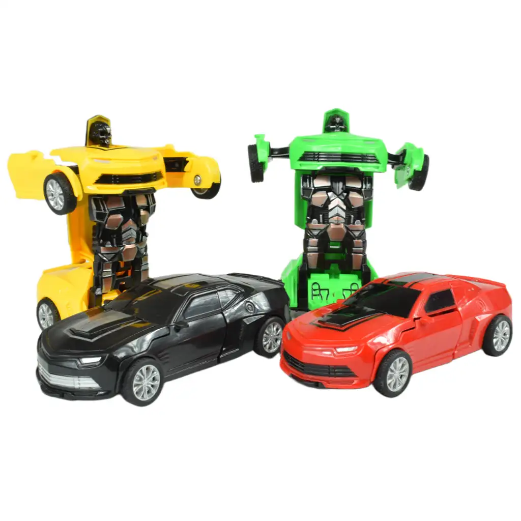 Racing Car: Robottá alakuló lendkerekes sportautó többféle változatban 13cm