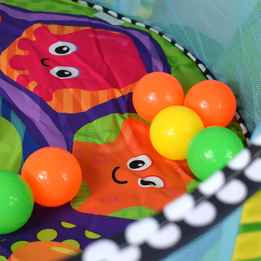 Teknősbékás bébi medence labdákkal és kiegészítőkkel 70x90cm kép 5