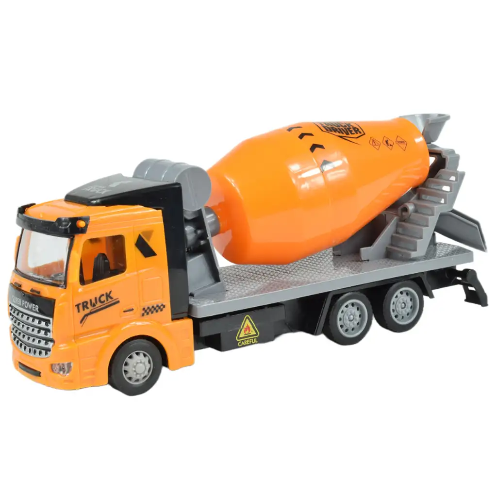 Truck Driver: Lendkerekes építőipari teherautó 3 db-os szett 19cm kép 3