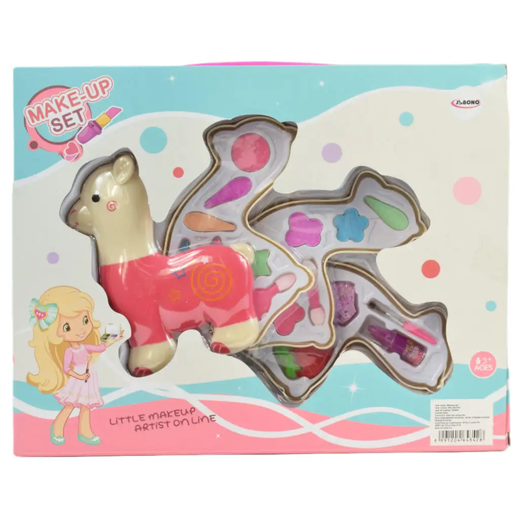 Make-Up Set: Láma formájú három szintes sminkpaletta szett kép 6