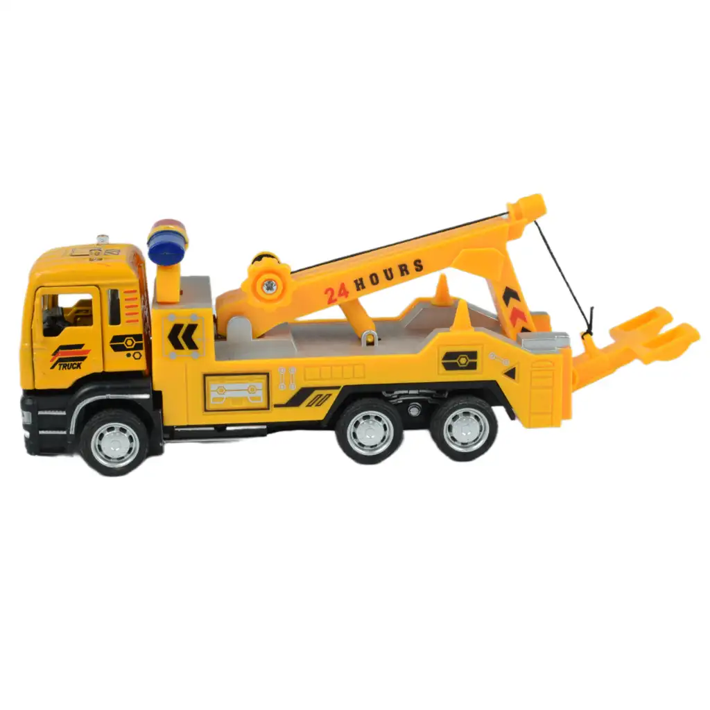 City Truck: Hátrahúzós építőipari teherautó kétféle változatban 14cm kép 6