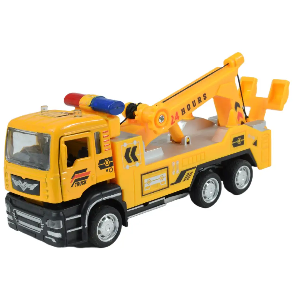 City Truck: Hátrahúzós építőipari teherautó kétféle változatban 14cm kép 5