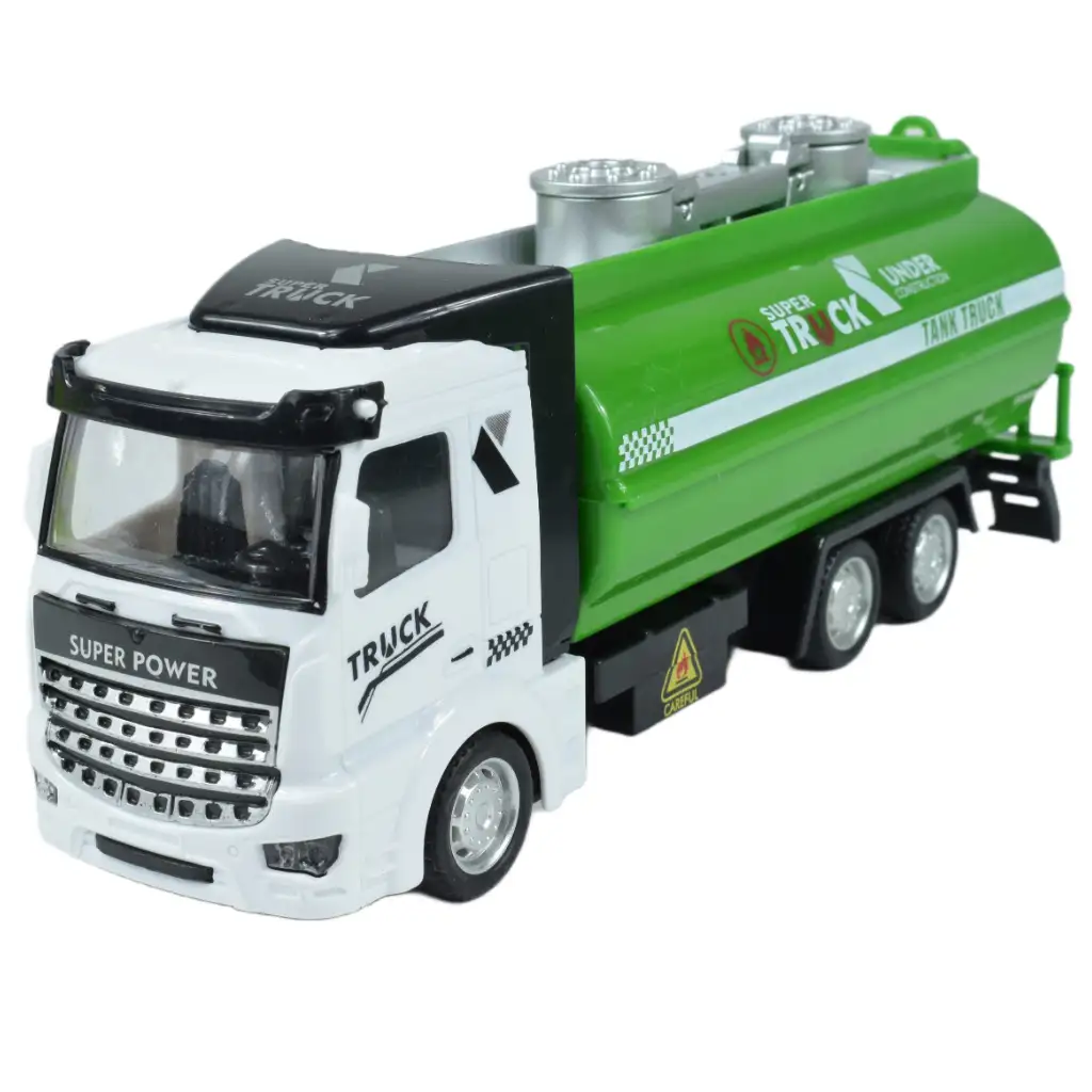 City Truck: Átalakítható lendkerekes hulladékszállító teherautó jelzőtáblákkal 19cm kép 2