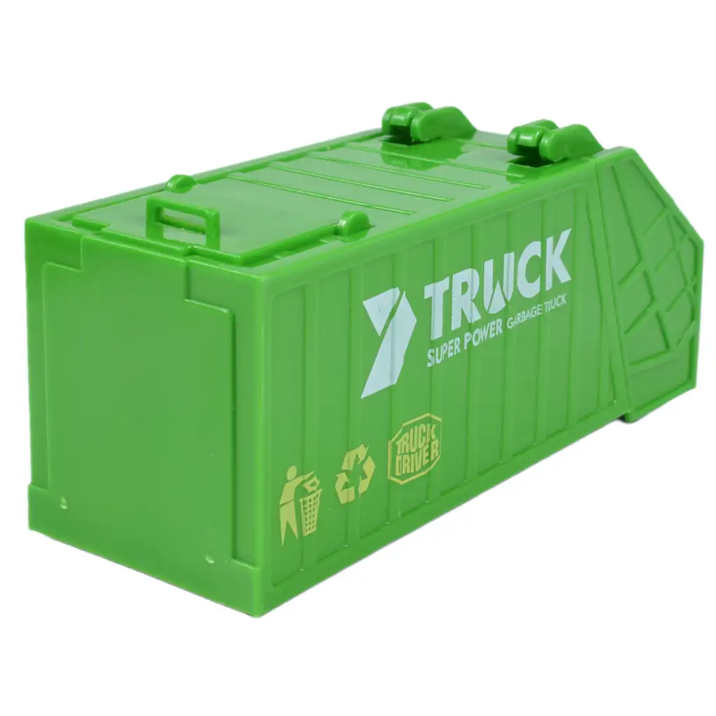 City Truck: Átalakítható lendkerekes hulladékszállító teherautó jelzőtáblákkal 19cm kép 4