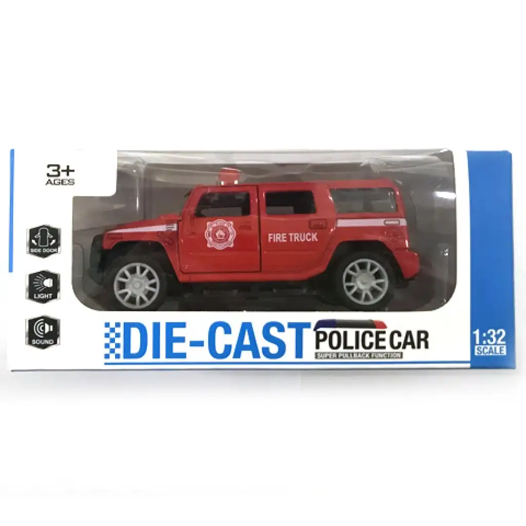 Hátrahúzós Hummer kisautó fénnyel és hanggal 1/32 többféle változatban kép 3