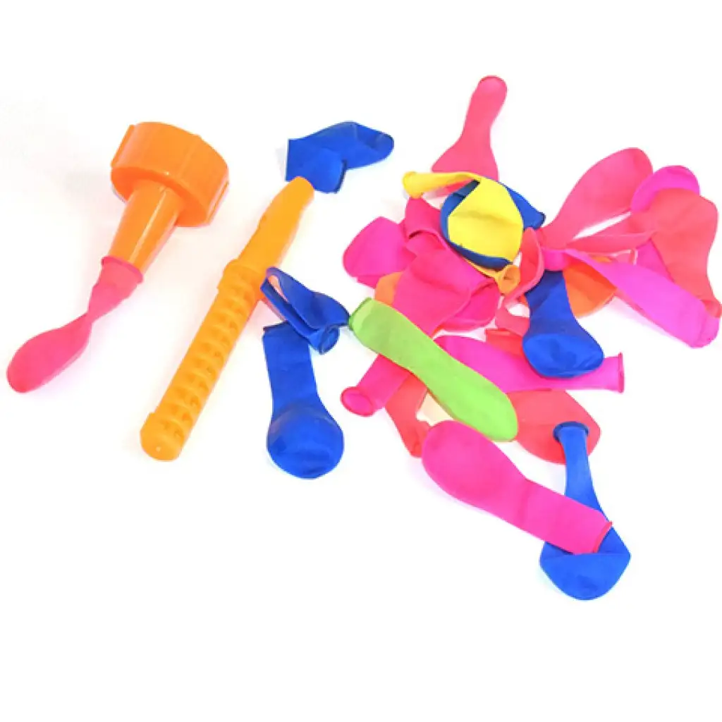 100 db-os neon vízibomba szett csapra erősíthető szűkítővel