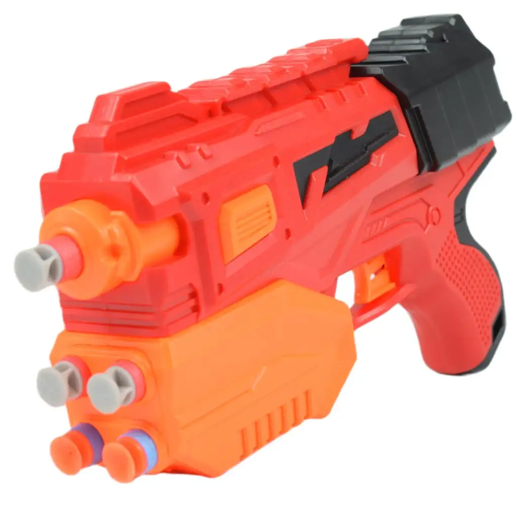 Raid Launcher: Manuális szivacslövő fegyver céltáblával és töltényekkel 26cm kép 3