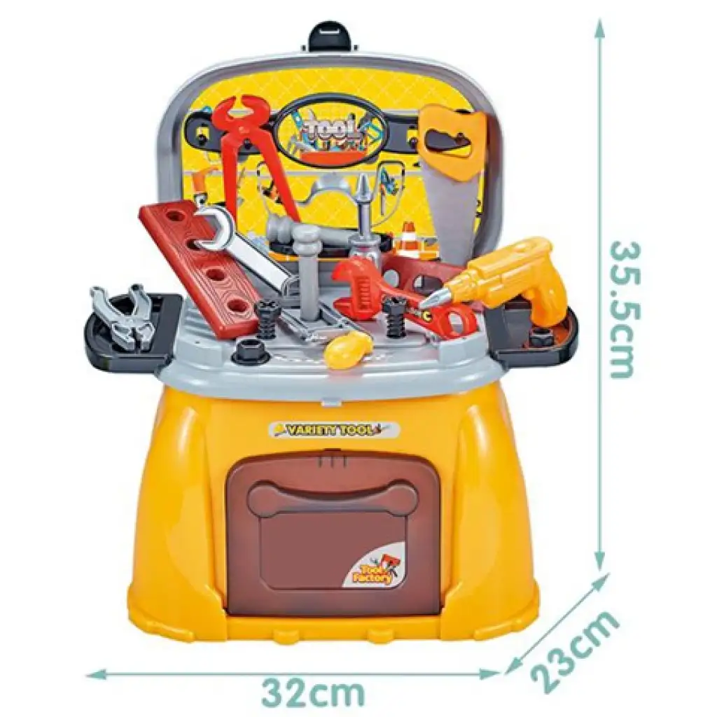 Barkács asztal szett hordozható ülőkében 32x35,5x23cm kép 2