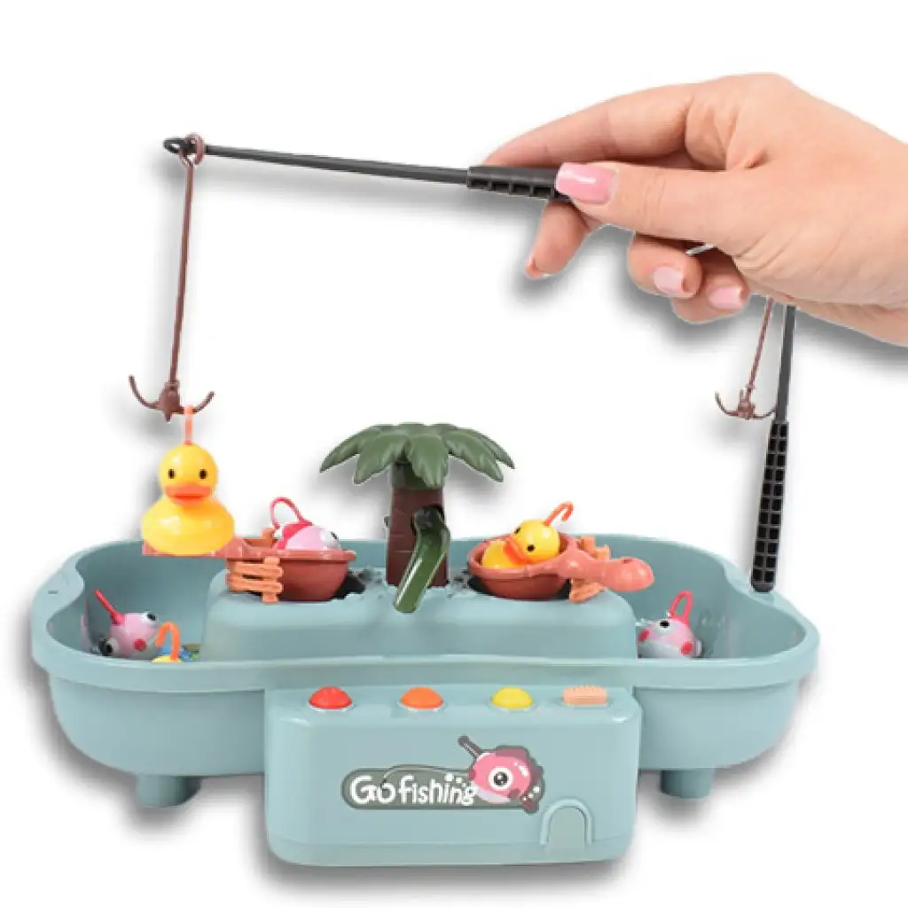 Ki a jobb horgász? elektromos vízforgatós horgászjáték hanggal kétféle változatban kép 2