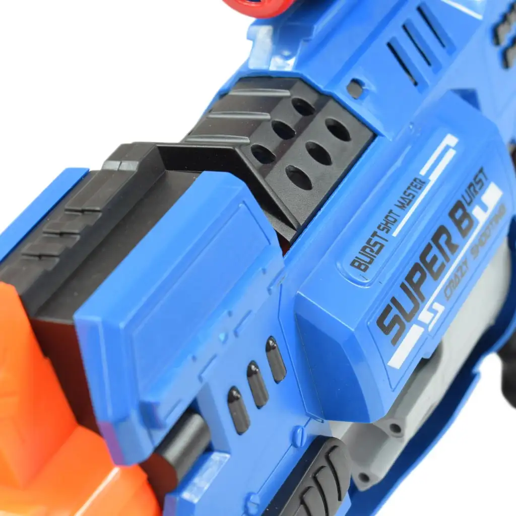 Rapid Launcher: Elektromos forgótáras szivacslövő fegyver 20db tölténnyel 49cm kép 6