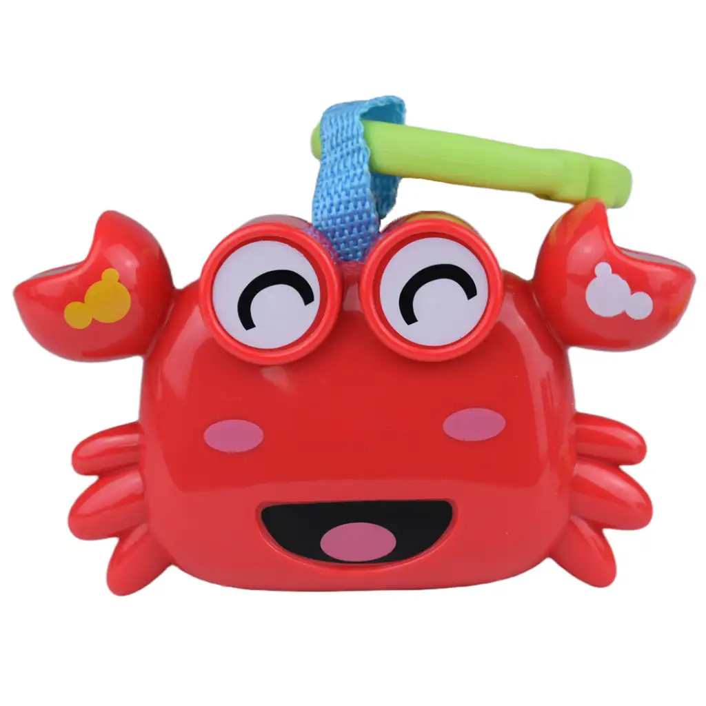 Sun Baby: Vidám rákocska BPA mentes bébi csörgő kép 2