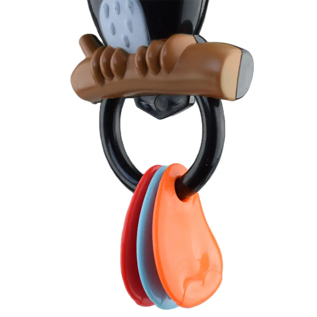 Sun Baby: Vidám tukán BPA mentes bébi csörgő és rágóka kép 3