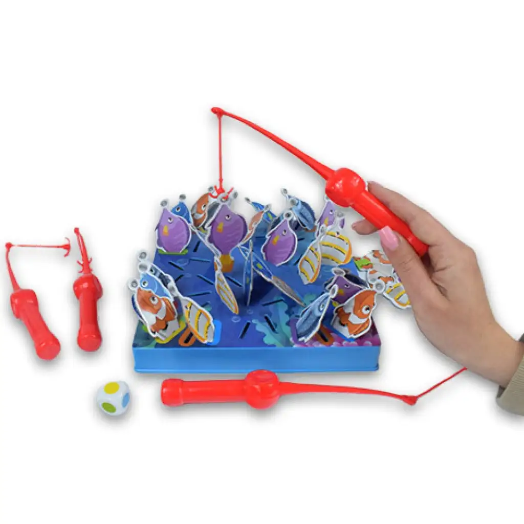 Memória horgászjáték halakkal és horgászbotokkal kép 2