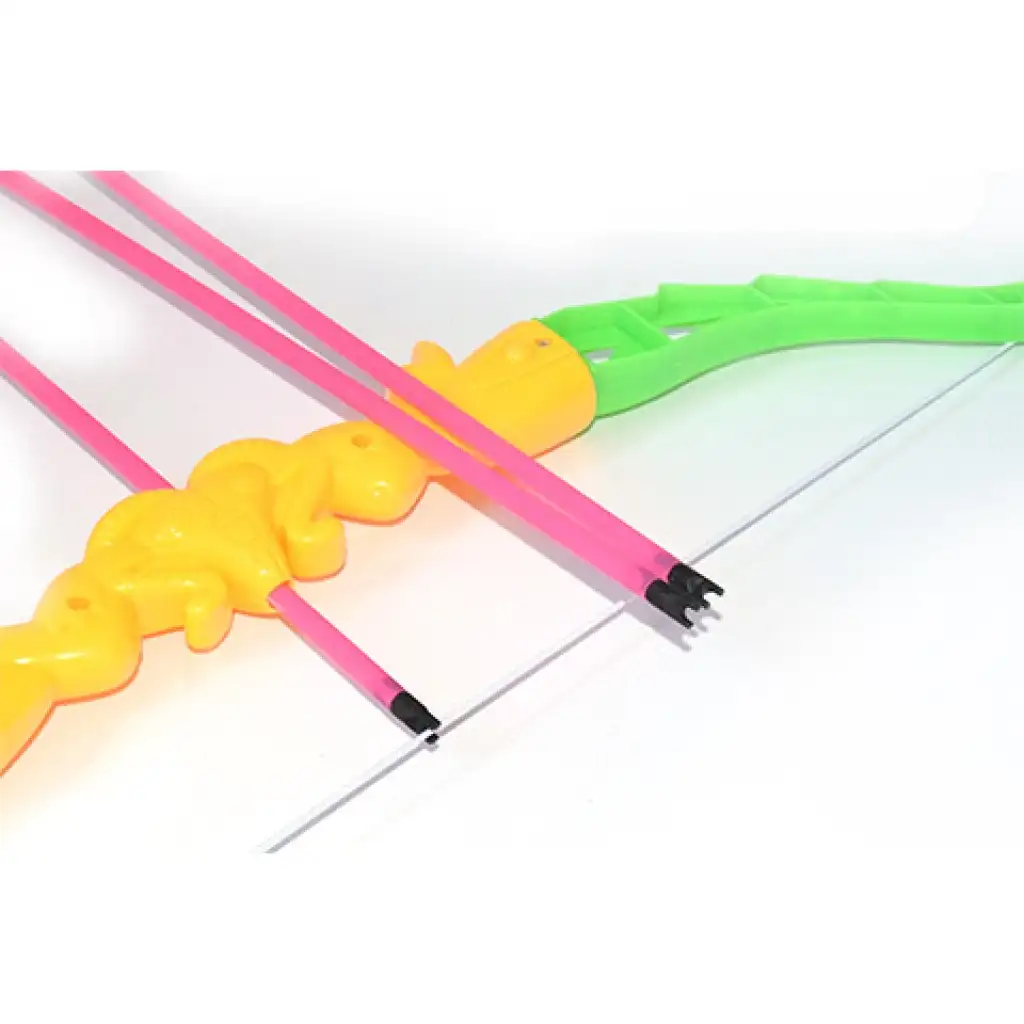 Íj szett tapadókorongos nyílvesszőkkel és bowling bábukkal 46cm kép 4