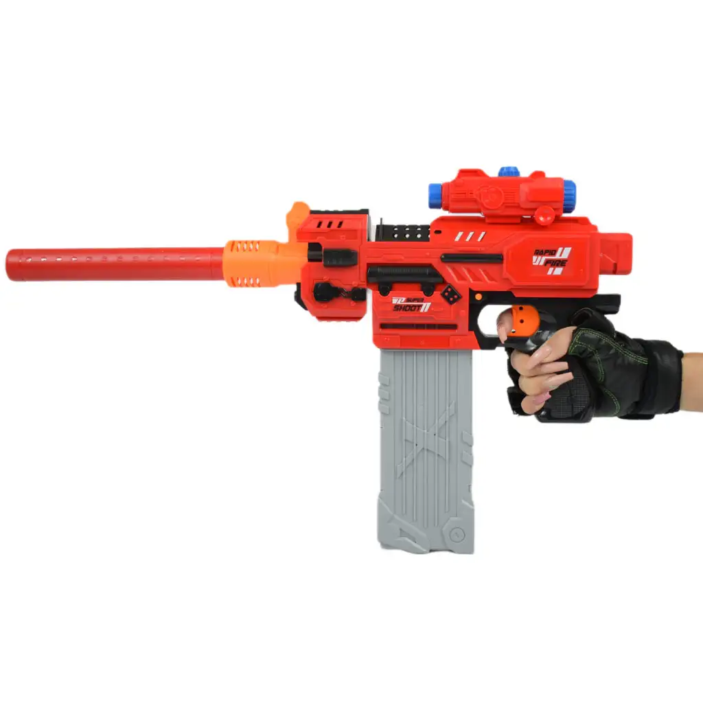 Sniping: Elektromos átalakítható óriás szivacslövő fegyver töltényekkel és céltáblával 79cm kép 3