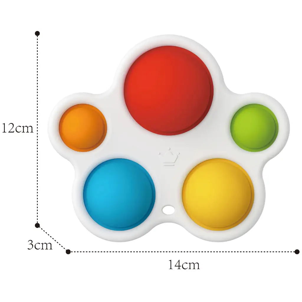 Happy World: Pop-it színes készségfejlesztő játék kép 3