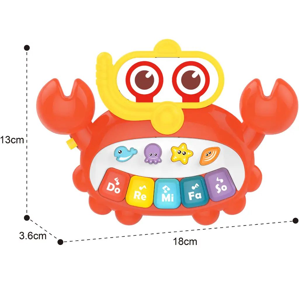 Music World: Vidám zenélő rákocska zongora kép 3