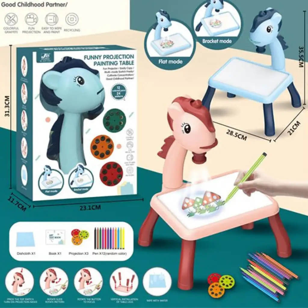 Lovacskás projektoros rajzasztal kétféle változatban kép 2