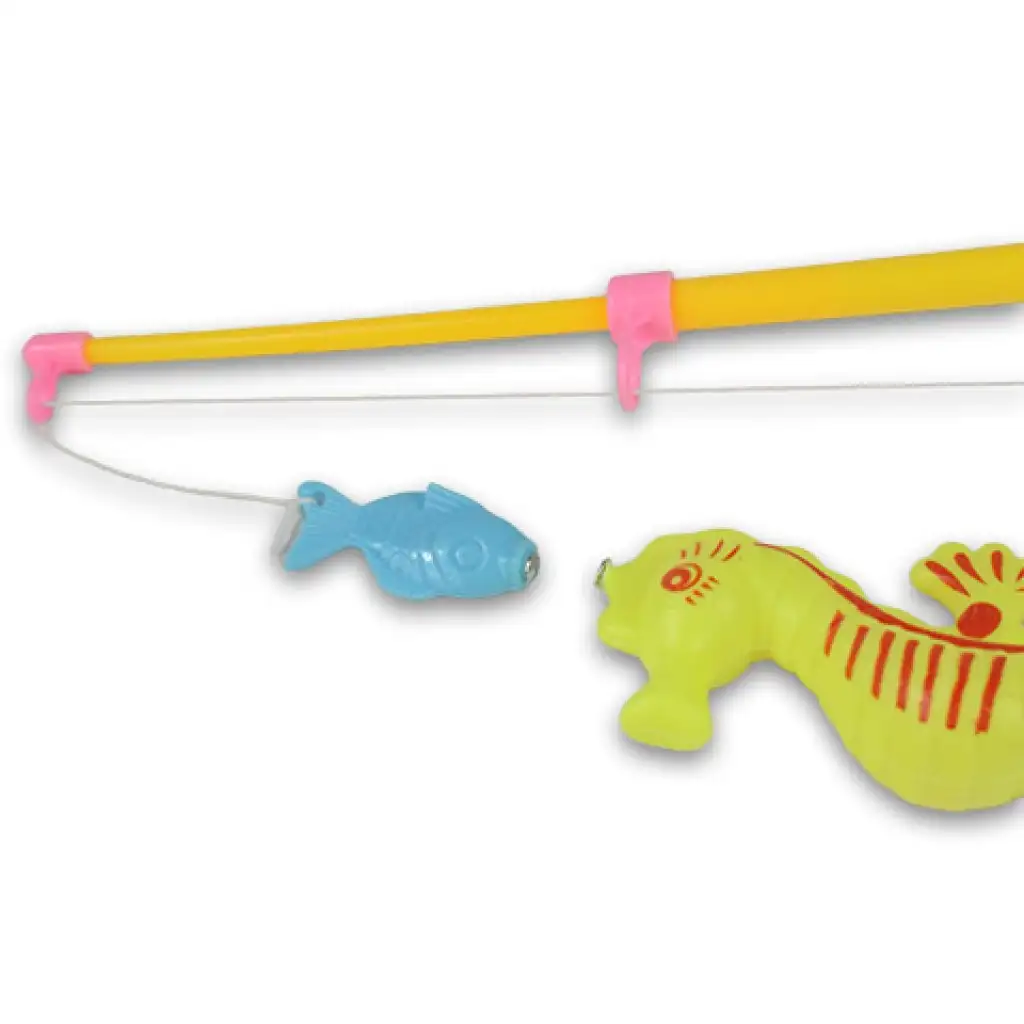 Horgászjáték felfújható medencével és teleszkópos horgászbottal kép 3