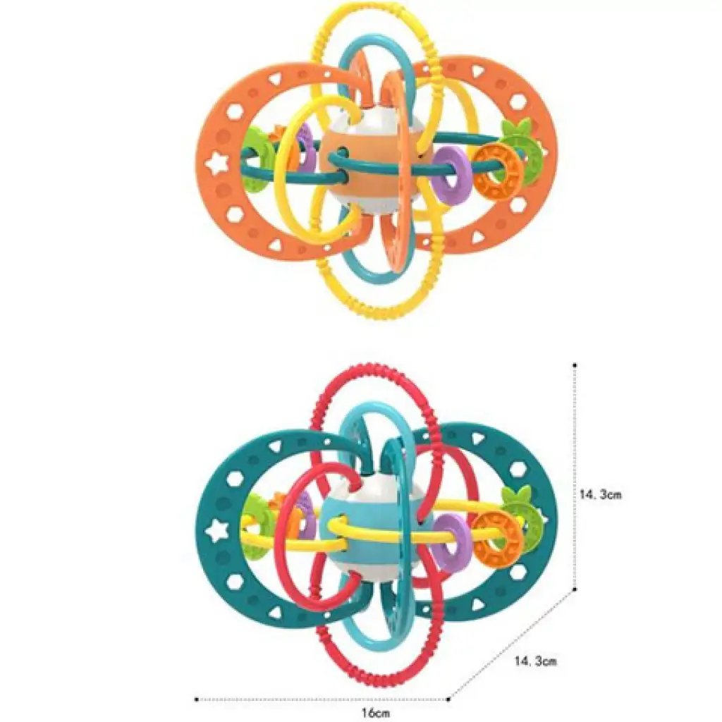 Bébi színes labda rágókával kétféle változatban kép 2
