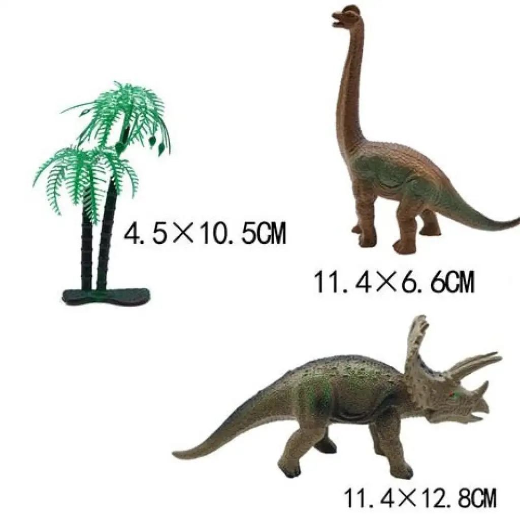 Dino World: Triceratops vagy Brachiosaurus figura fával kép 2