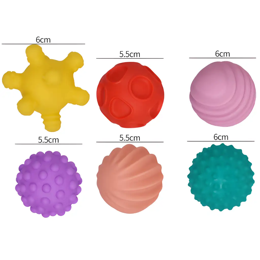 Touchball: Tapintás fejlesztő 6db-os labda szett kép 2