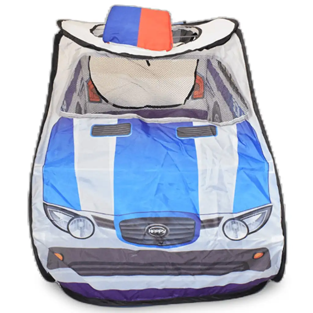 Rendőrautós játszósátor hálós ablakokkal 99x50x50cm kép 5