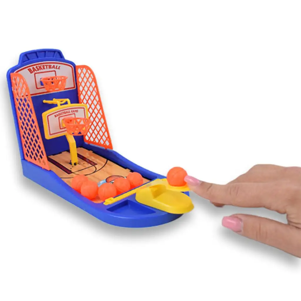 Egyszemélyes asztali kosárlabda szett kilövővel kép 2