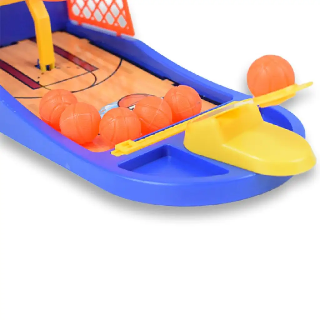 Egyszemélyes asztali kosárlabda szett kilövővel kép 4