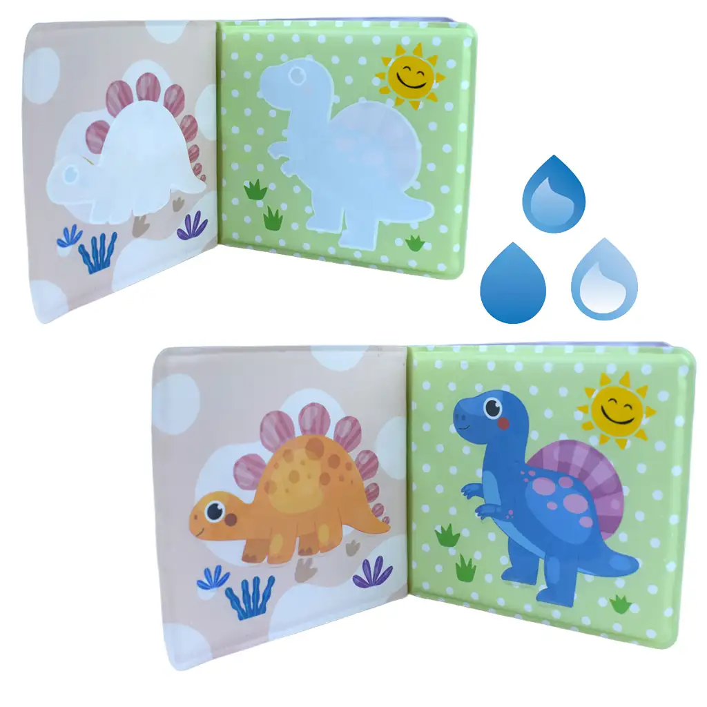 Baby Book: Dinoszauruszok puha pancsoló könyv 14x13cm kép 3