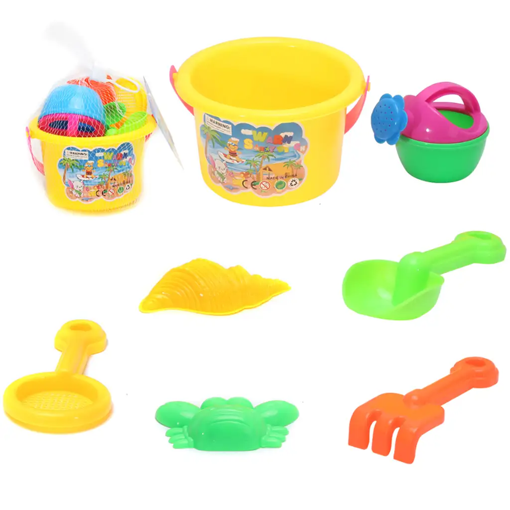 7db-os homokozó szett vödörrel