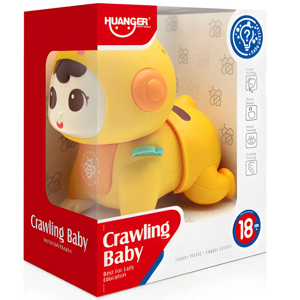 Happy World: Tityi-Totyi méhecske jelmezes mászó baba hanggal és fénnyel kép 4