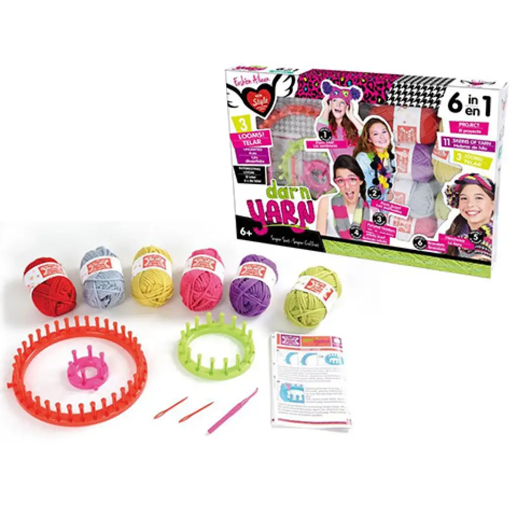 6 az 1-ben szövőszett színes fonallal