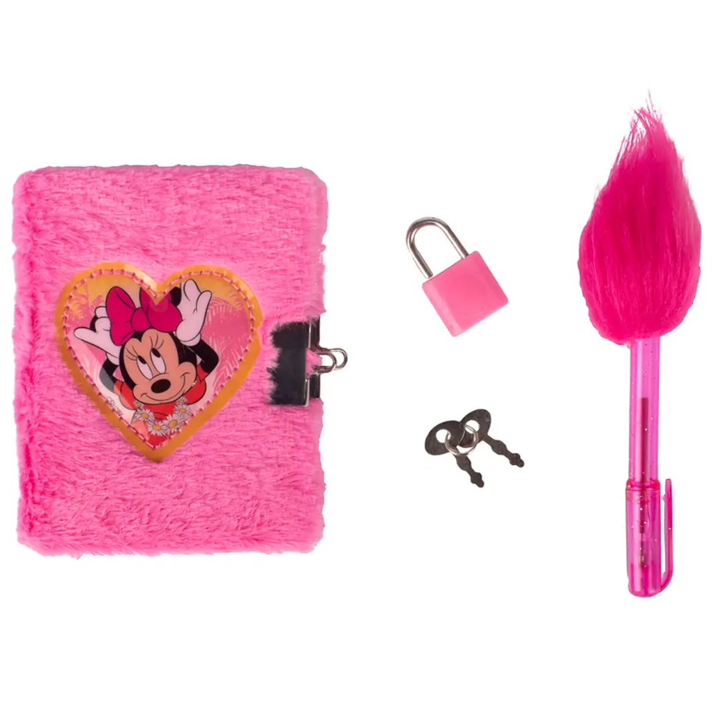 Canenco: Minnie egér titkos szőrmés napló lakattal és UV lámpával kép 2