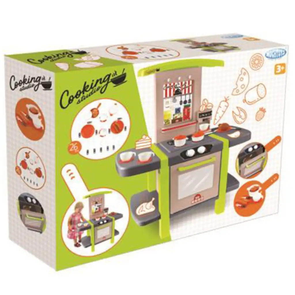 Mochtoys: Cooking studio játékkonyha 26db-os szett 80x42x101cm kép 2